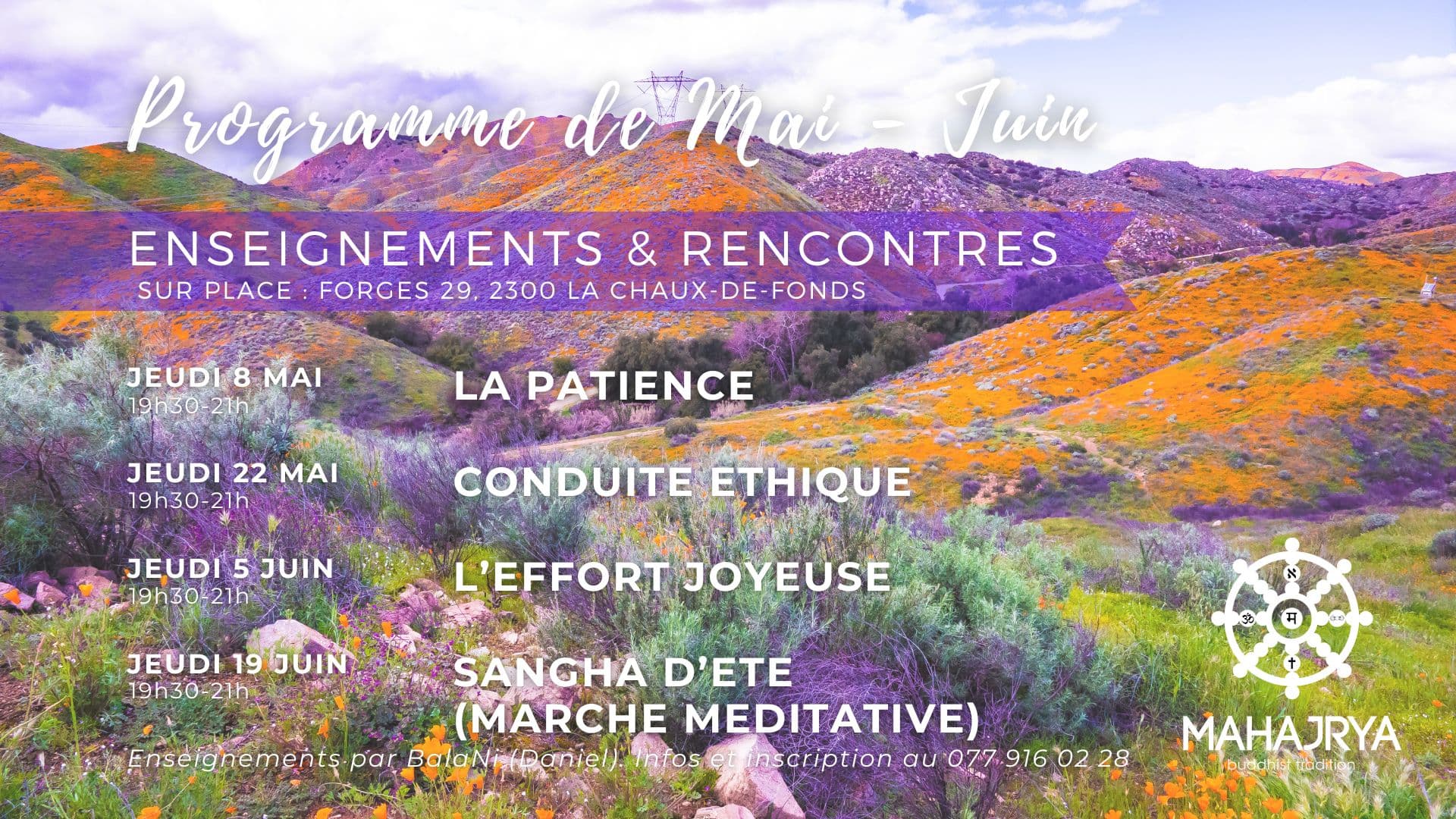 Programme du mois - Neuchâtel / La Chaux-de-Fonds